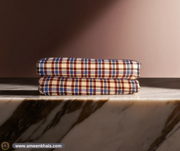 2 Pcs Cotton Premium khais with tussels - size 56 inches in width and 102 inches in length with multiple colors by using the 100% Cotton material