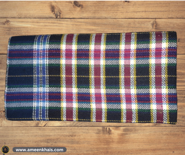 2 Pieces Khaddi Wool Pashmina Khais - Handmade by Traditional Weaving