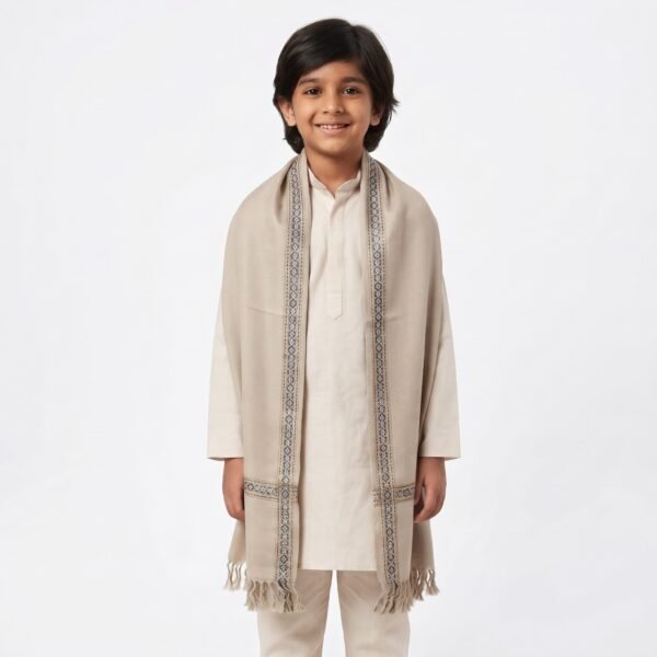 Boski Colour Wool Shawl for Kids